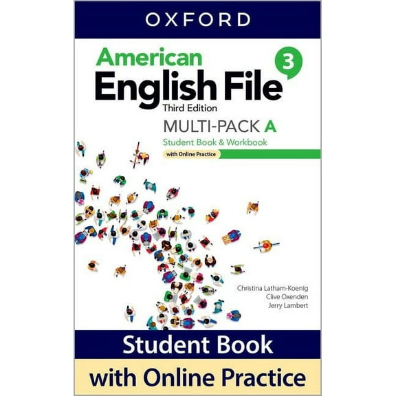 American English File Level 3 Student Book/Workbook Multi-Pack a with Online Practice, (Paperback)