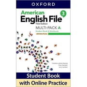 American English File Level 3 Student Book/Workbook Multi-Pack a with Online Practice, Paperback