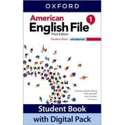 ملف اللغة الإنجليزية الأمريكية 3e كتاب الطالب المستوى 1 حزمة رقمية ، غلاف عادي