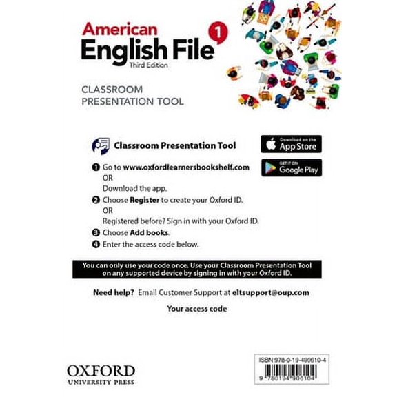 American English File: Level 1: Classroom Presentation Tool Access Card: Deliver heads-up lessons