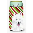 thumbnail image 1 of American Eskimo Candy Cane Holiday Christmas Tall Boy Hugger, 1 of 1