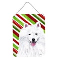 thumbnail image 1 of American Eskimo Candy Cane Holiday Christmas Wall or Door Hanging Prints, 1 of 2