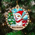 thumbnail image 1 of American Eskimo Christmas Tree Dog Ornament, American Eskimo Dog Christmas, American Eskimo Dog SunCatcher ,Christmas Decoration, Christmas Keepsake, 1 of 4