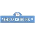 thumbnail image 1 of American Eskimo Dog Street Sign | Indoor/Outdoor | Dog Lover Funny Home Décor for Garages, Living Rooms, Bedroom, Offices | SignMission personalized gift | 20" Wide, 1 of 5