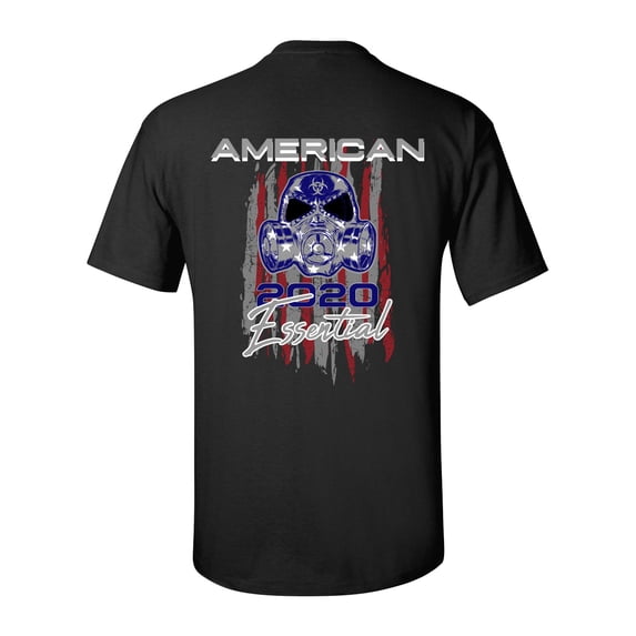 American Essential 2020 Unisex Short Sleeve T-shirt-Black-medium