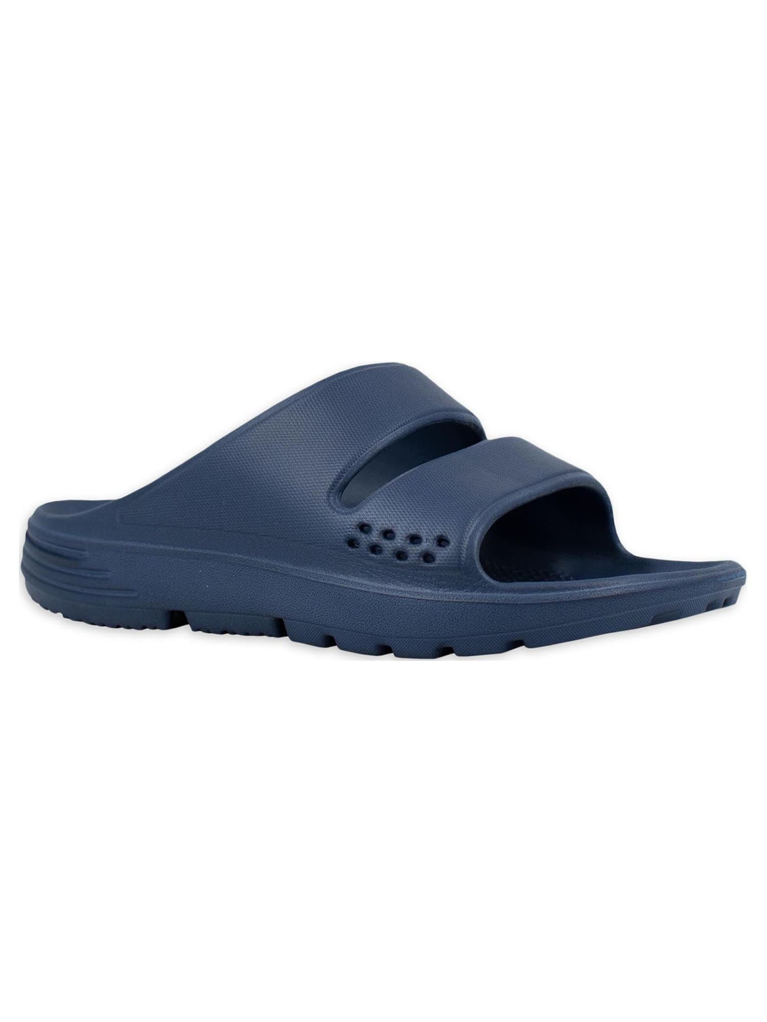 American Exchange Men's Adult Double Band Slide Sandal