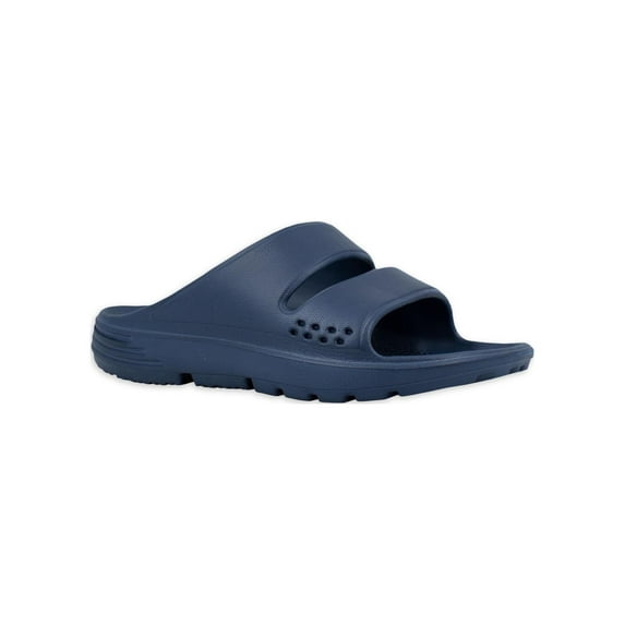 American Exchange Men's Adult Double Band Slide Sandal