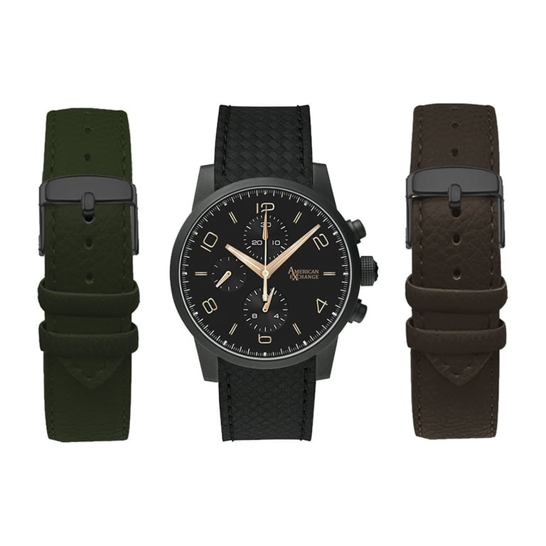 Men's watch with changeable straps sale