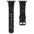 thumbnail image 1 of American Exchange Mens Rubber Watch Strap Compatible w/ 42mm 44mm Apple Watch, Gray Camo/Gunmetal, 1 of 2