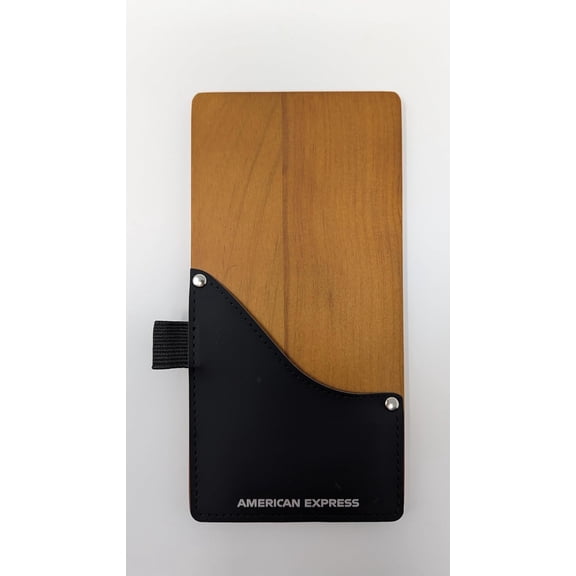 American Express Wood Pocket Check Presenter 10 Pack