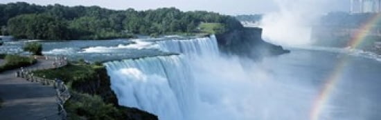 American Falls Niagara Falls NY USA Canvas Art - Panoramic Images (36 x 12)