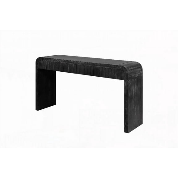 American Farm Retro Entryway Table with Hidden Drawers,Easy Assembly (Antique Black)