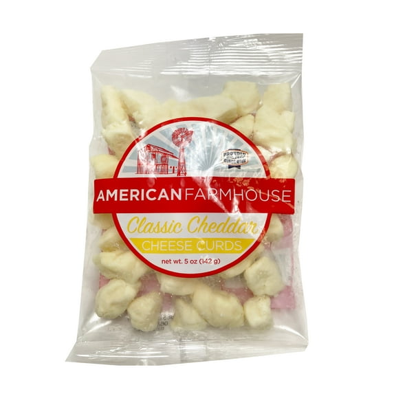 American Farmhouse Fresh Natural White Cheddar Cheese Curds 5 oz Plastic Bag