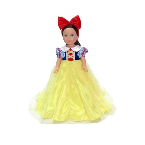 American Fashion World Cottage Princess Dress and Head Band Made for 14 inch Dolls