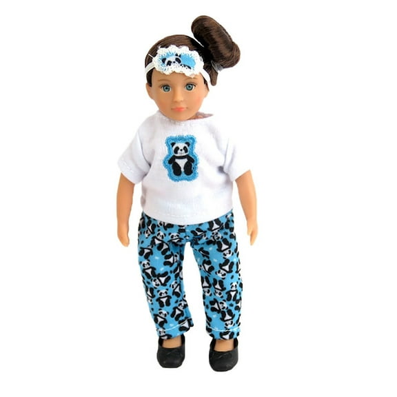 Panda Pajamas for 6in Dolls | American Fashion World