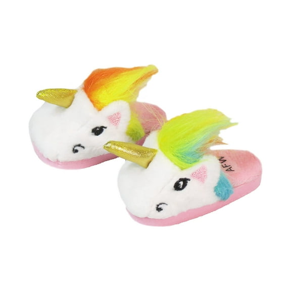 American Fashion World Unicorn Slippers Made for 18 inch Dolls