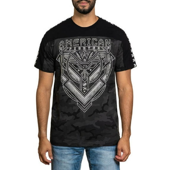 American Fighter Blakeley Black Camo/black - Mens Tee - Fm15092