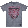 thumbnail image 1 of American Fighter Men's T-Shirt Dip Die Puff Print Robertson Tee in Grey (Small, Grey), 1 of 3