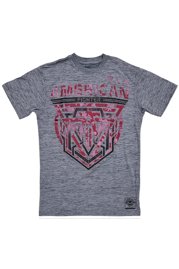 Men's T-Shirt Dip Die Puff Print Robertson Tee in Grey (X-Large, Grey)