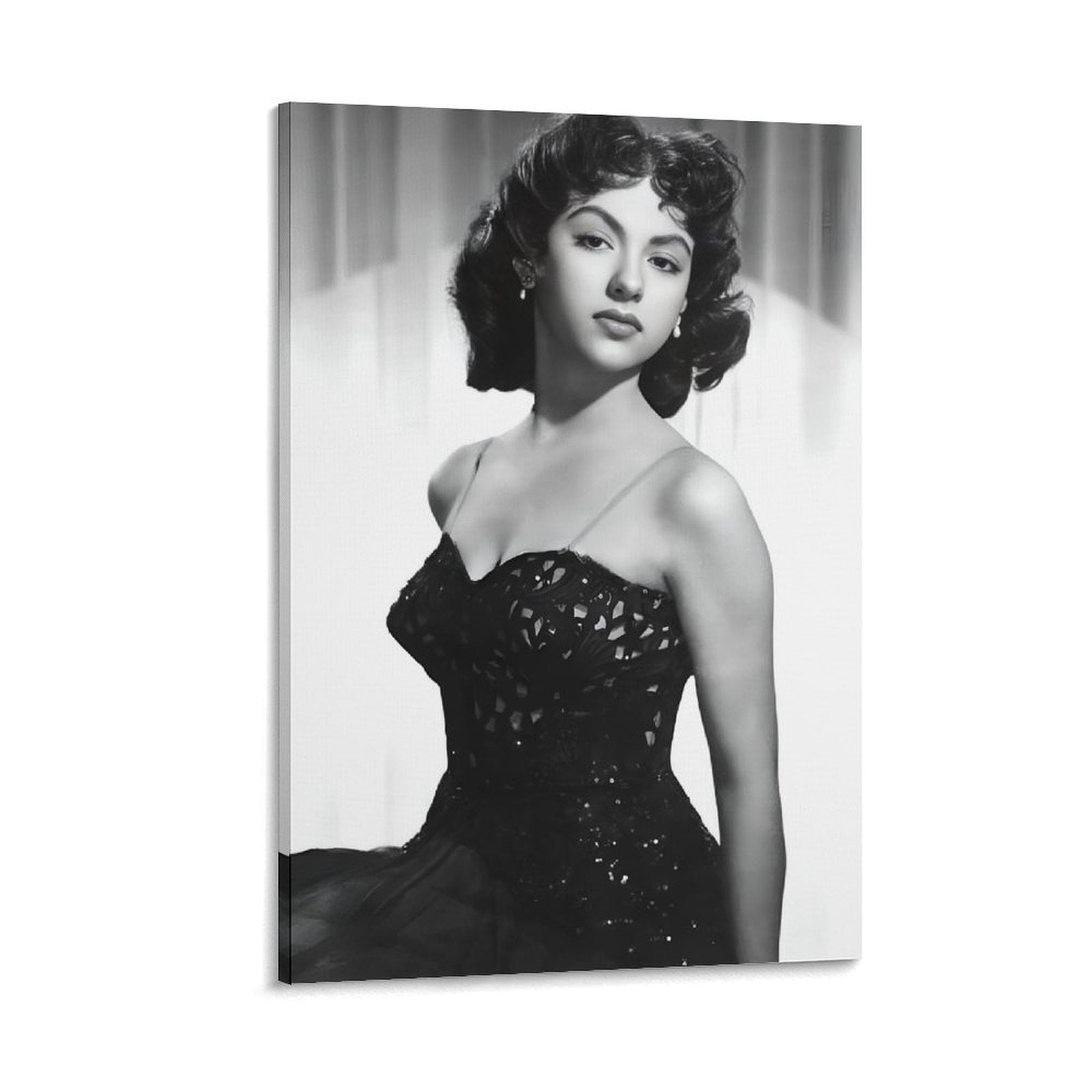 Impression D'art Vintage Encadrée - Toile RITA WAFFLE - Déco Murale Foxy Wall Décor