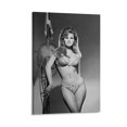 thumbnail image 1 of American Film Actresses Raquel Welch Black And White Sexy Poster Home Decor Poster Wall Art Hanging Picture Print Bedroom Decorative Painting Posters Room Aesthetic 16x24inch(40x60cm), 1 of 6