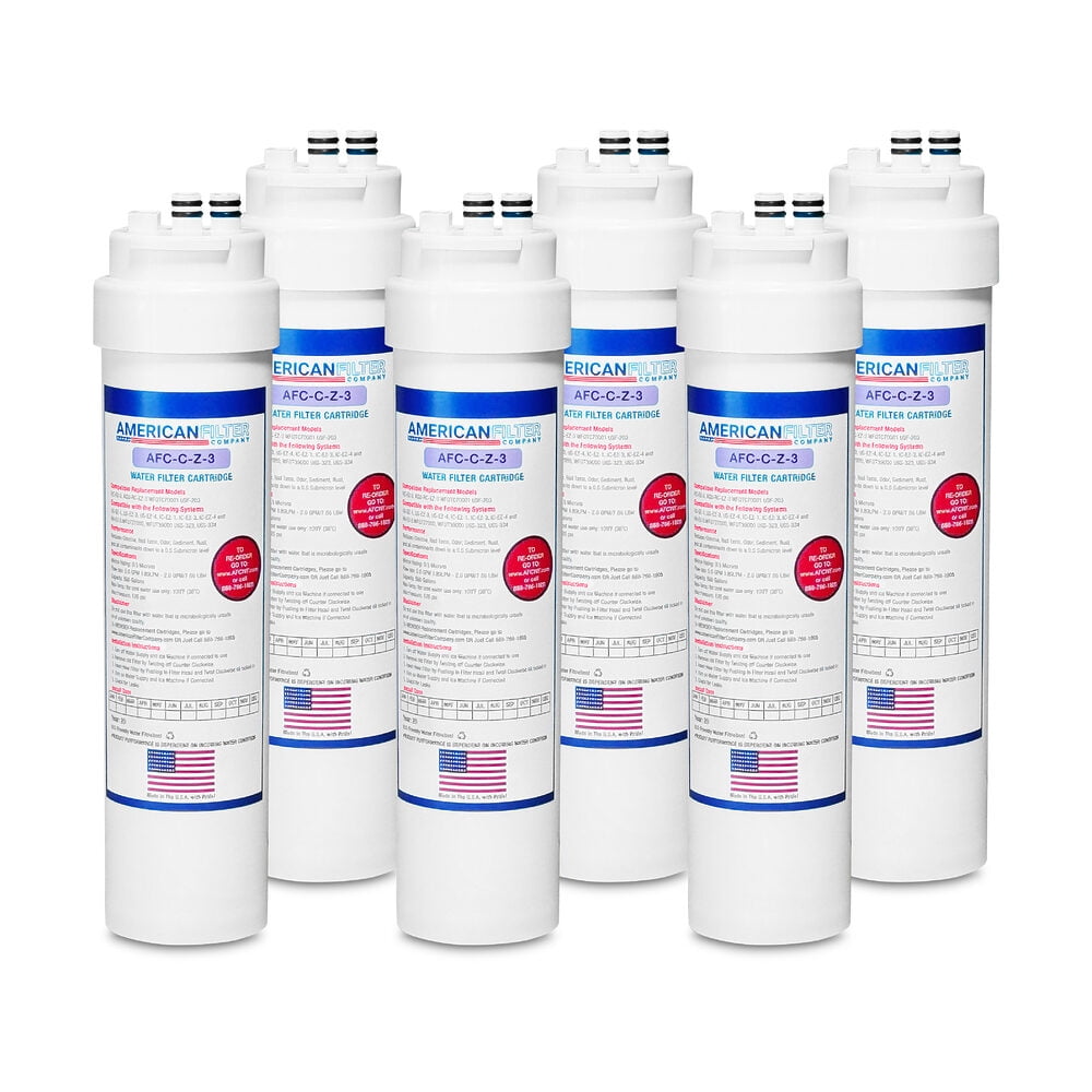 American Filter Company 6-Pack White Under Sink Replacement Filters