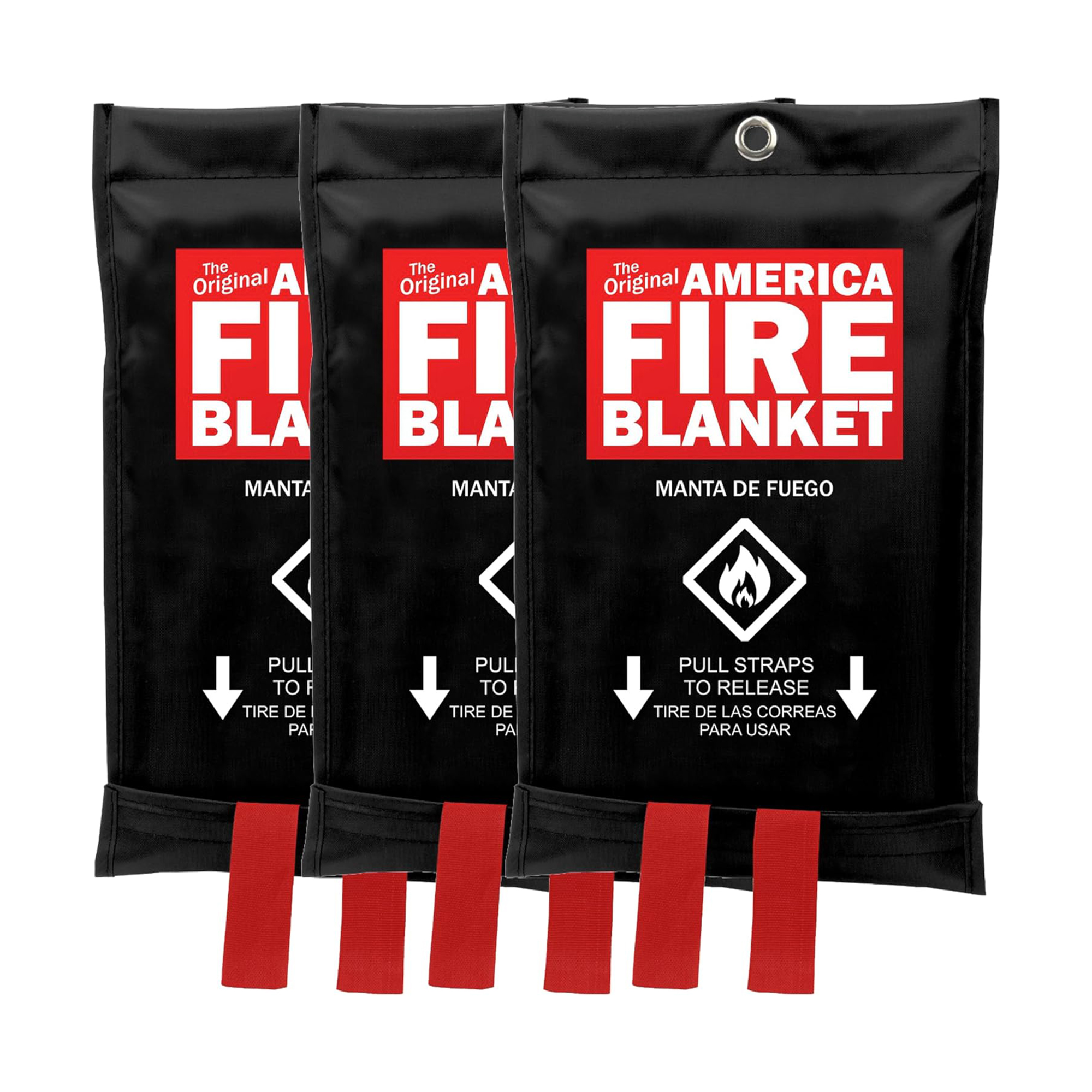America Fire Blanket, 3-Pack