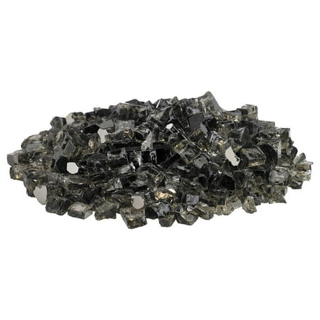 American Fire Glass 10 Pound Jar 1/4 Inch Thick Reflective Fire Glass, Bronze