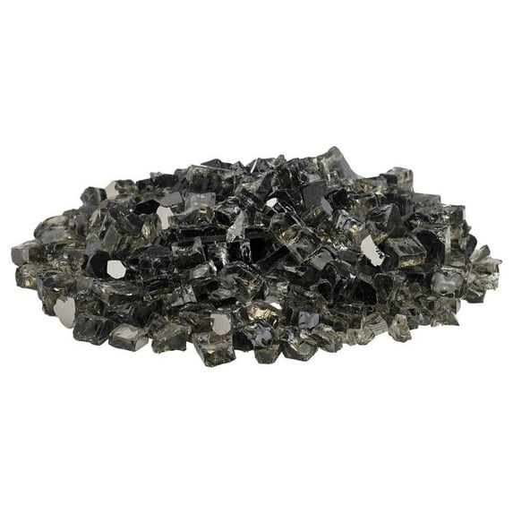 American Fire Glass 10 Pound Jar 1/4 Inch Thick Reflective Fire Glass, Bronze