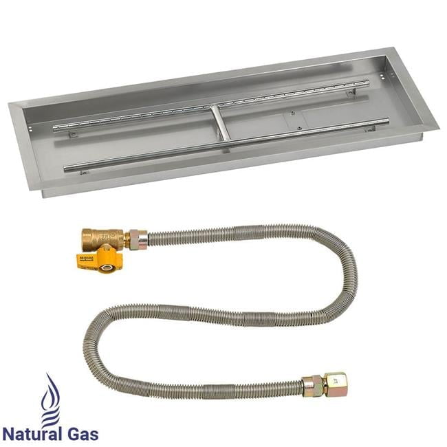 American Fireglass Rectangular Drop-in Pan