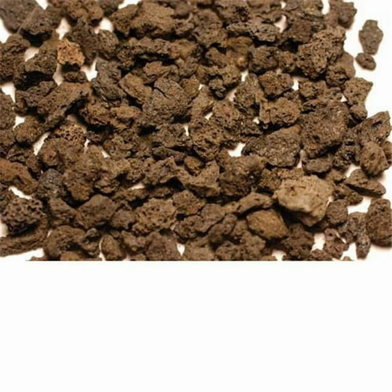 American Fire Glass Black Lava Rock, 1/2in. to 1in., 10 Pounds