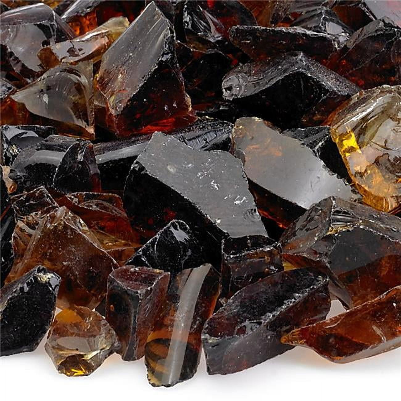 Auburn Recycled Decorative Fire Pit Glass, 10 Pounds