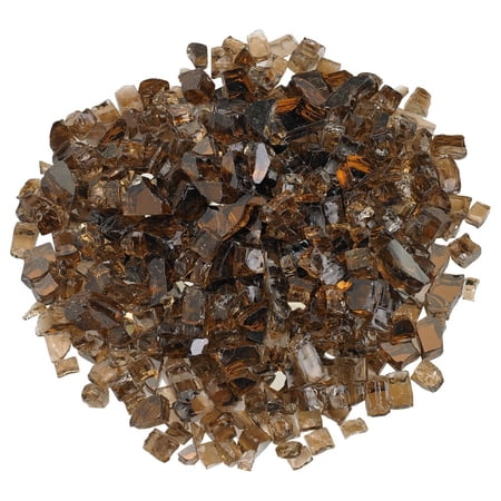 American Fireglass 10 LB Bag 1/2 Inch Reflective Fireplace & Pit Glass, Copper