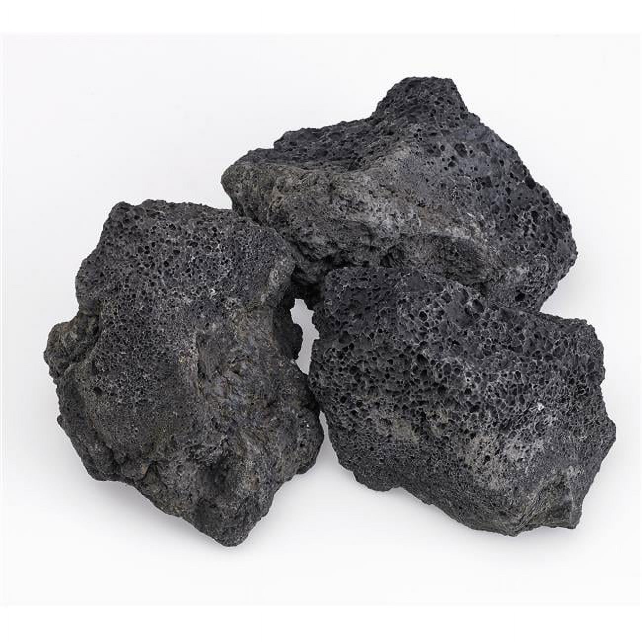 American Fireglass Black Lava Rock 2XL, 10 lbs