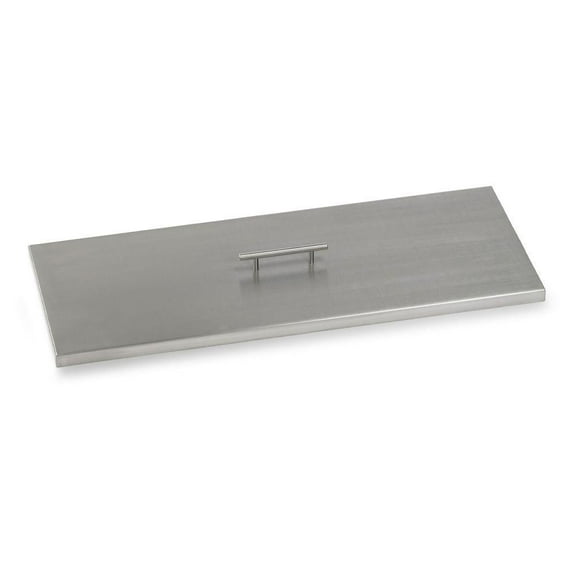American Fireglass Rectangular Stainless Steel Fire Pit Cover