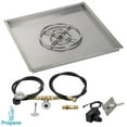thumbnail image 1 of American Fireglass  36 in. Square Stainless Steel Drop-In Pan with Spark Ignition Kit - Propane, 1 of 4