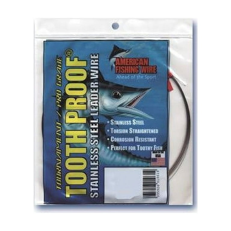 American Fishing Wire #8 Toothproof Camo Brown Leader 30ft Single