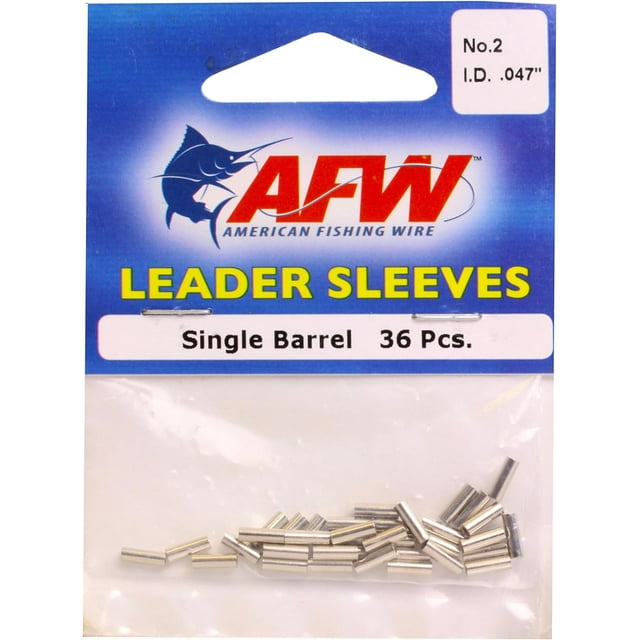 American Fishing Wire Double Barrel Crimp Sleeves – Copper, Black Burr ...