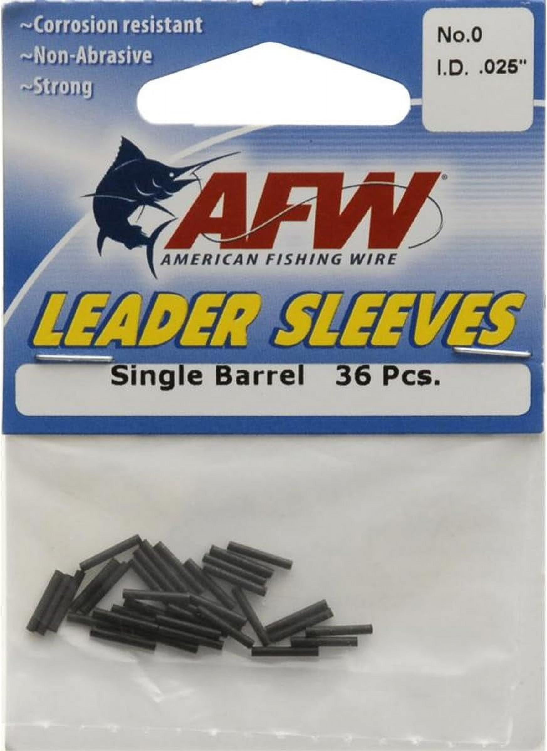 American Fishing Wire Double Barrel Crimp Sleeves – Copper, Black Burr ...