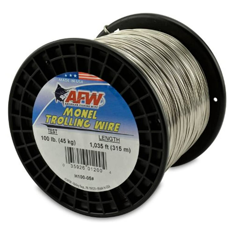 American Fishing Wire Monel Trolling Wire, 100-Pound Test/1.02mm Dia/315m 