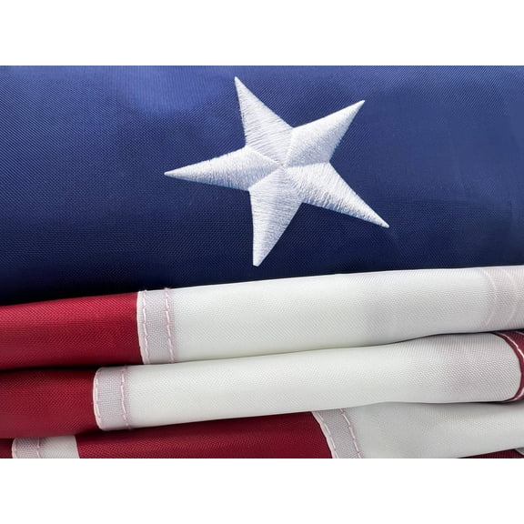 Shop72 American Flag 10x15 Ft, American Flags for Outside, This Big Banner Made Heavy Duty From 300D Oxford Nylon Fabric For High Wind, Bandera De Estados Unidos