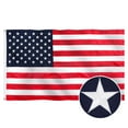 thumbnail image 1 of American Flag 10x15Ft US Flag- Heavy-w/ Embroidered Stars & Sewn Stripes - Deluxe Fast-Dry, All-Weather USA Flag For Outdoors & Indoors, 1 of 6