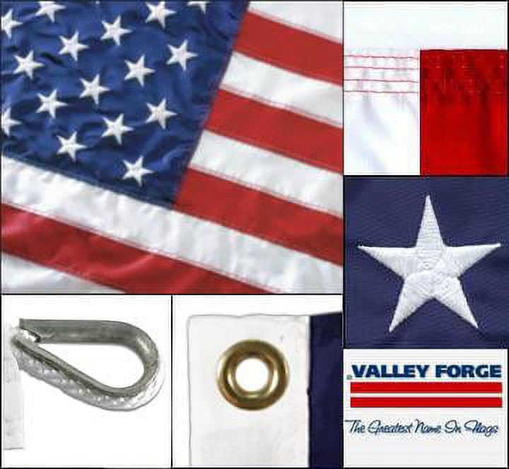 American Flag 12ft x 18ft Sewn Nylon by Valley Forge Flag - No Additions