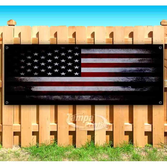 American Flag 13 oz Vinyl Banner With Metal Grommets