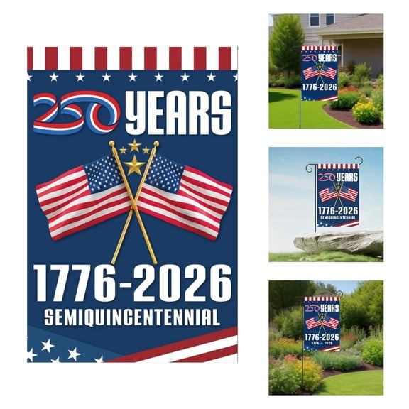 American Flag 15.75x11.81 inches , US Flags USA High Wind with Embroidered Stars, Sewn Stripes, Brass Grommets, Durable USA Flag for Outdoor Use(1 PCS)