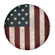 American Flag-2 Spare Tire Cover for Rv Trailer Camper Truck SUV - Cute Colorado Wheel Protectors Cover Waterproof Fabric for Travel Camping Outdoor,Universal Fit 15 inch