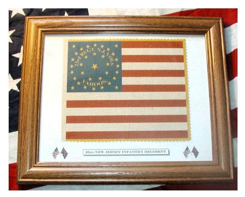 American Flag, 34 star Flag, Civil War flag....23rd New Jersey Infantry Flag