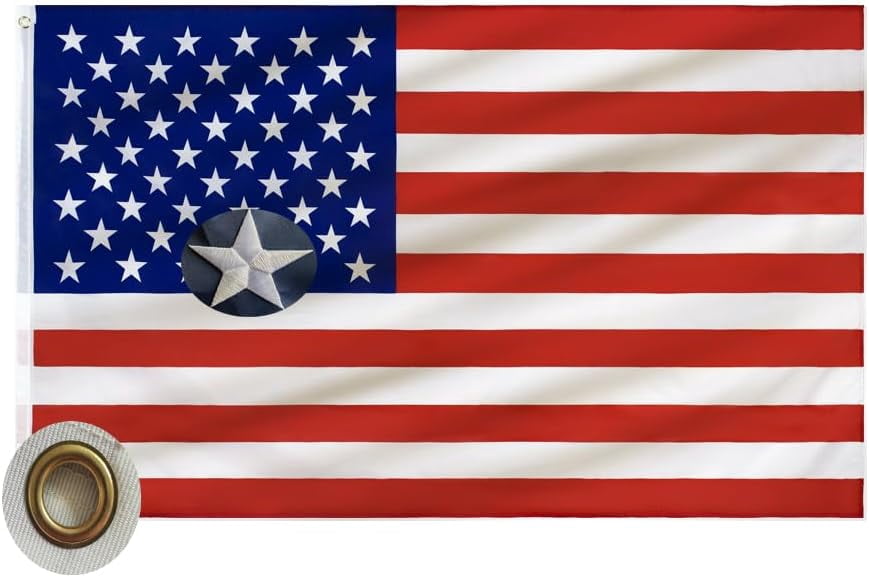 American Flags for Outside 3x5 - USA Flag Co. American Flag Made in USA: Embroidered Stars and Sewn Stripes