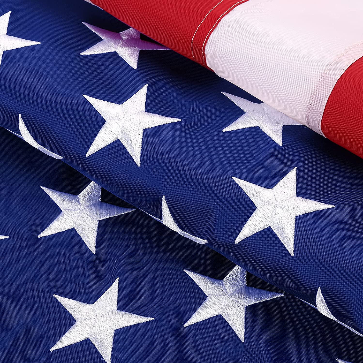 American Flag,3x5 ft 250D American Flag Outdoor The Strongest, Longest Lasting, 3x5 ft 250D. Embroidered Stars Sewn Stripes Brass Grommets 3x5 Foot