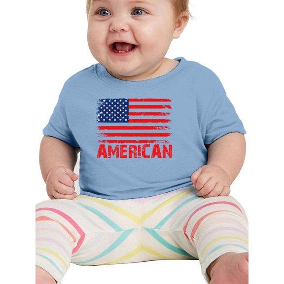 American Flag 4Th Of July. T-Shirt Infant -Image by Shutterstock, 18 Months